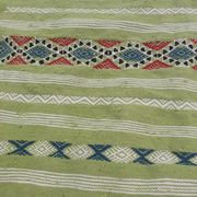 Berber handmade green kilim rug in pure wool 210-115cm