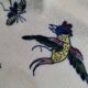 Desvres faience plate – Decoration on both sides – Circa 1890-1910