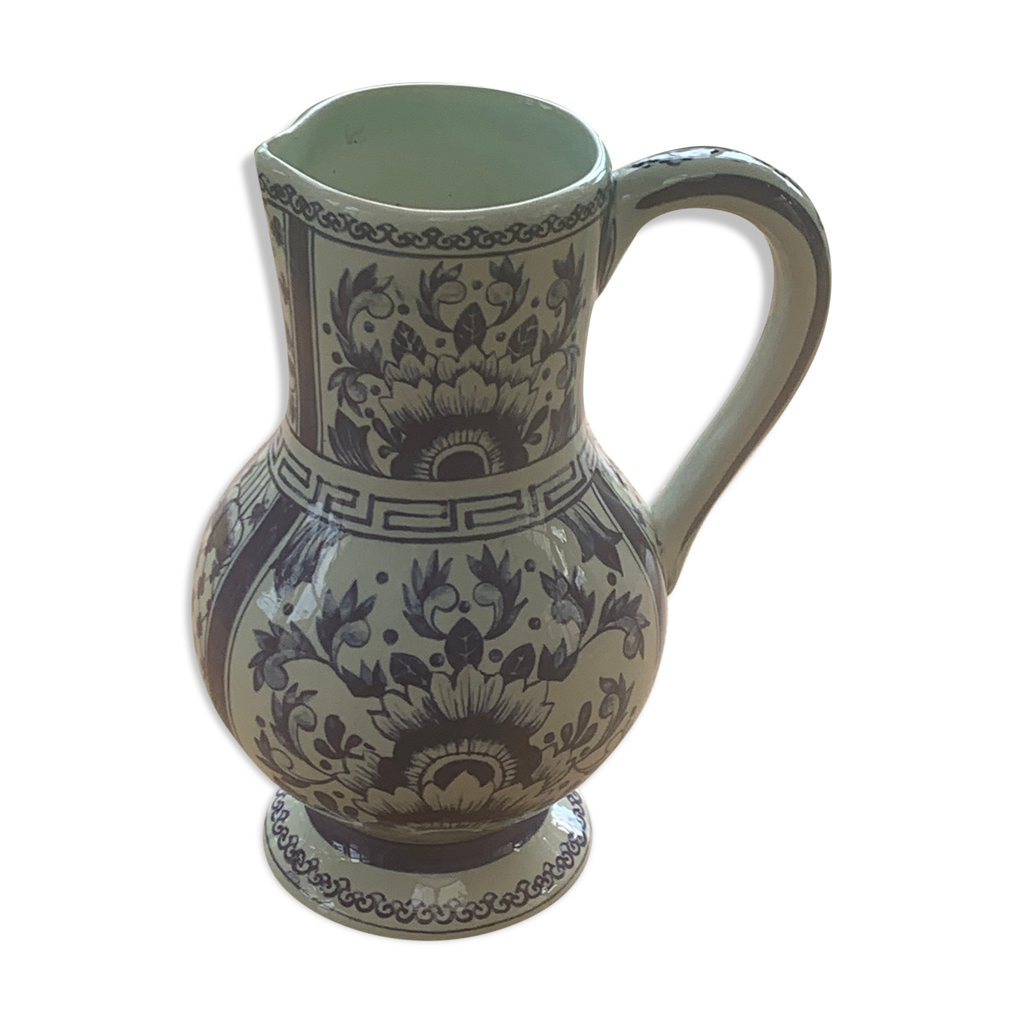 Jug, pitcher, delft pattern amsterdam model of vintage boch