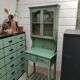 Vaisselier en bois vert