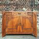 Buffet art déco plateau marbre, meuble vaisselier ancien