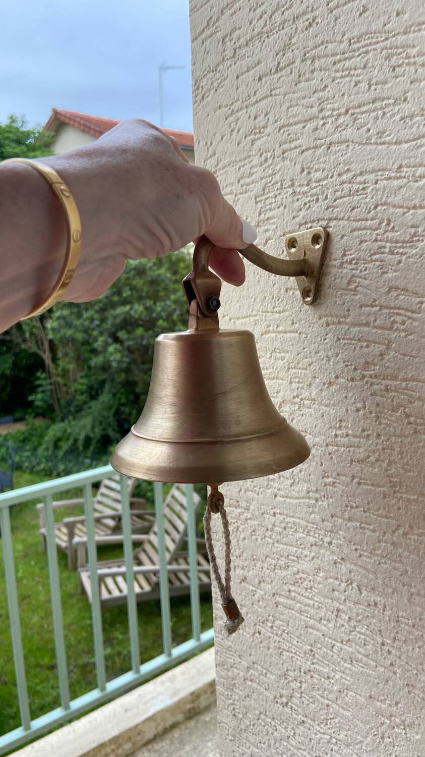 Vintage Solid Brass Wall Bell