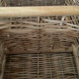 Bamboo and rattan shelf 2 doors