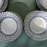 Set of 6 EIT English porcelain bowls and 6 plates