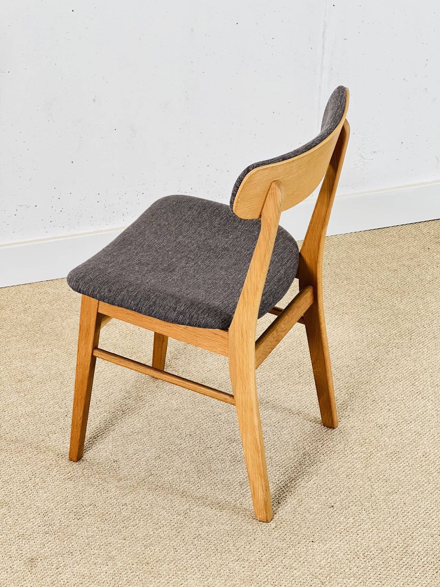 Ensemble de quatre chaises Farstrup danoises en chêne