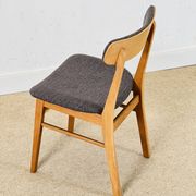 Ensemble de quatre chaises Farstrup danoises en chêne