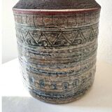 Sgrafitto table lamp by Jette Hellerøe, 1960s