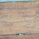 Chest, bench in teak