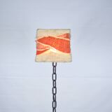 Chain floor lamp and wool lampshade
