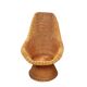 Fauteuil vintage en osier tressé