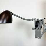 Grey Industrial Scissor Wall Lamp from Elektroinstala, 1960s