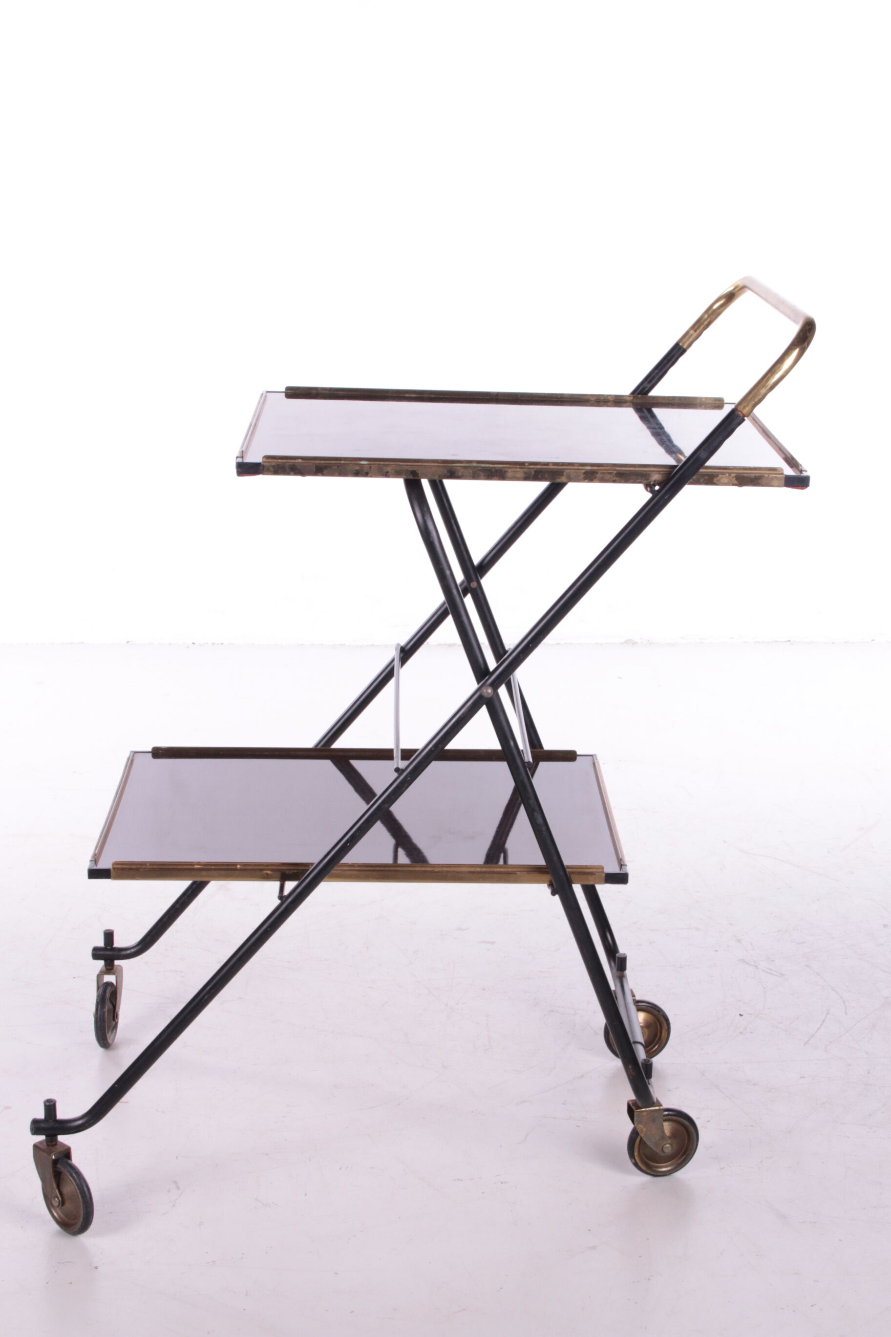 Vintage french serving trolley or drink cart, 1960
