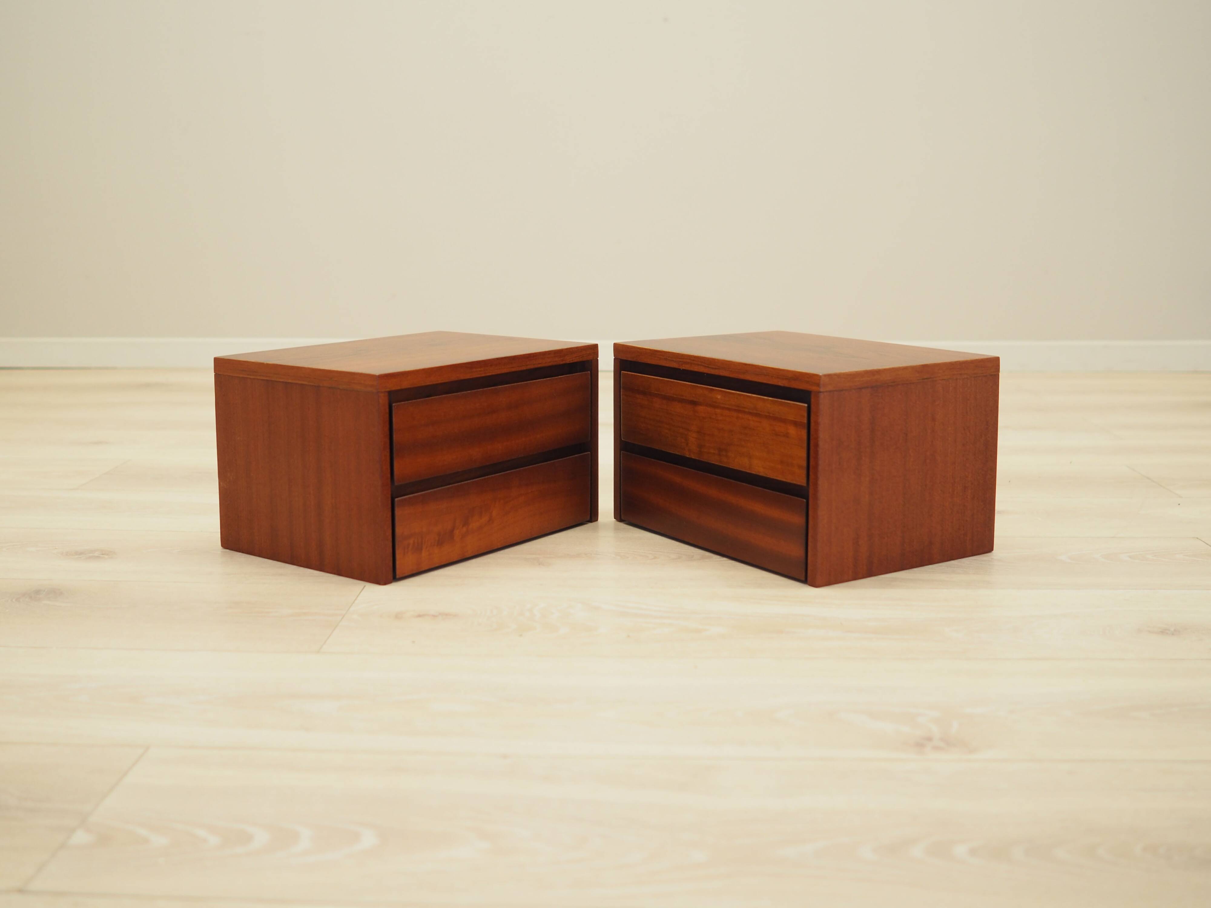 Set of two wall cabinets, Danish design, 1970s, production: Denmark