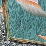 Large vintage fabric screen