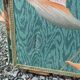 Large vintage fabric screen
