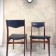Lot de 6 chaises en teck style scandinave mid-century
