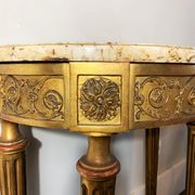 Console "Demi-Lune" Style Louis XVI Période Napoléon III