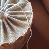 70s suspension in rattan and Scandinavian style fabrics