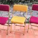 Lafuma vintage folding chair chantazur, france 1960