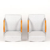 Tubular Steel Armchairs from Mücke-Melder 1930s, Set of Two