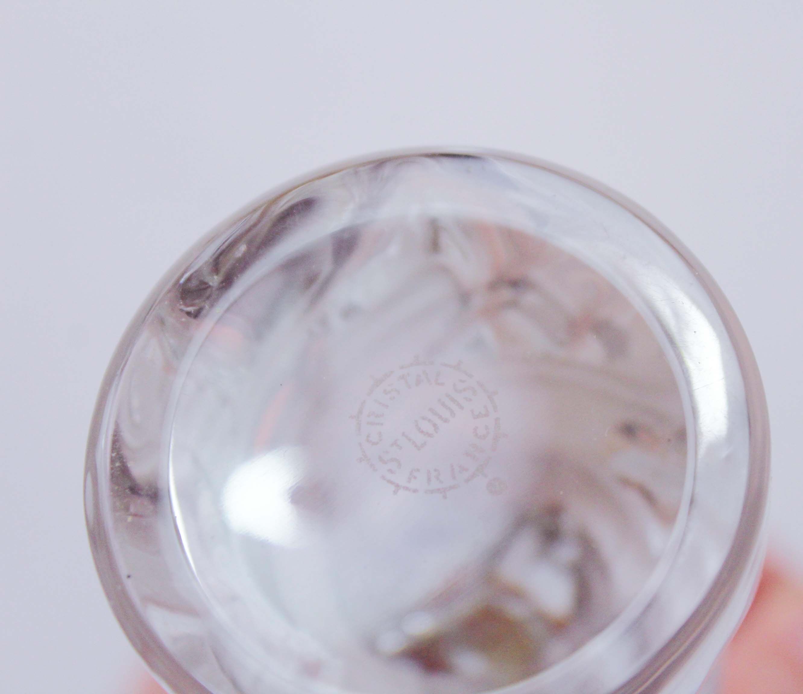Presse papier  en cristal de Saint Louis