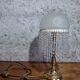 Art Nouveau lamp with blown glass pendants, early 20th century.