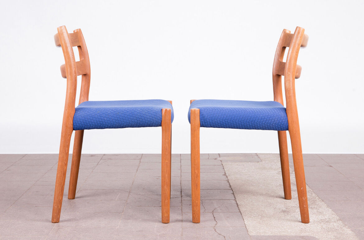 4 chairs model 84 teak Niels Otto Møller