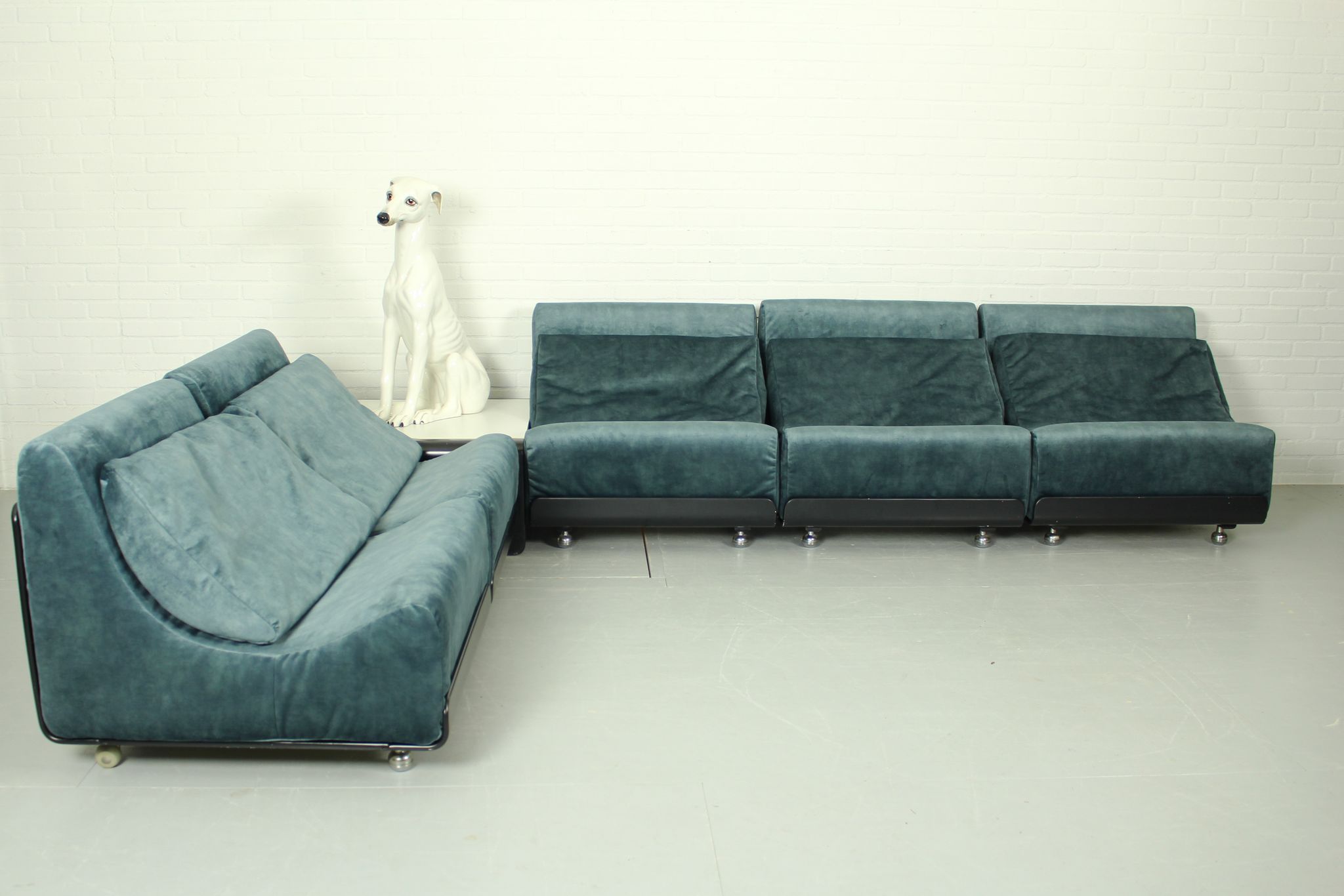 Six-part Lounge Sofa Set Orbis designed by Luigi Colani for COR, 1969