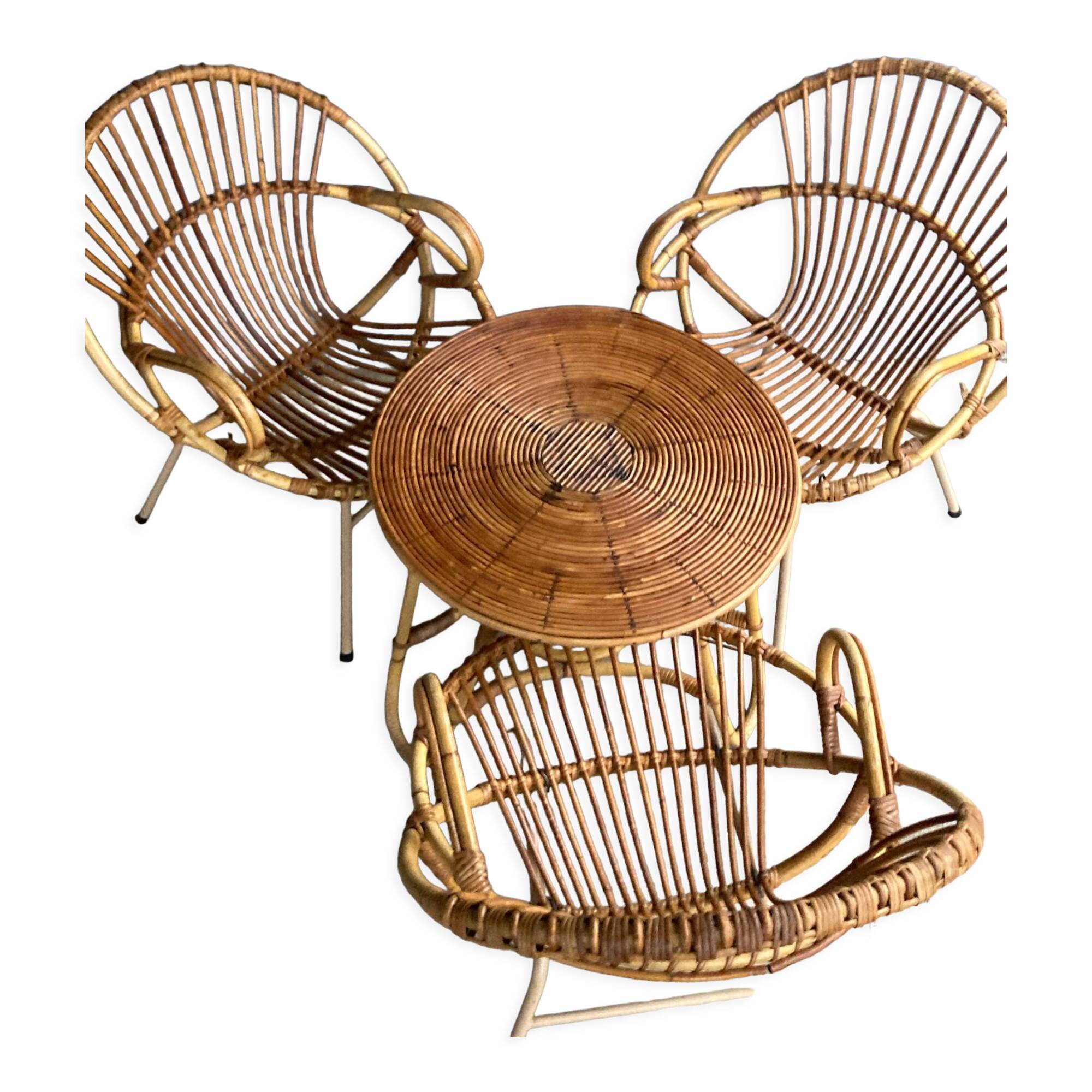 Rattan garden furniture