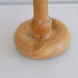 Scandinavian wooden candlestick 1970