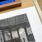 Camposanto, Pise, gravure ancienne, imprimée en 1841.