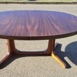 Vintage Baumann Scandinavian oval table - 1960s