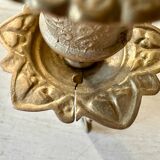 Pair of brass wall candle holders