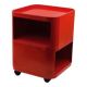 Module de rangement Kartell rouge design italien des années 70