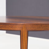 Haslev Møbelsnedkeri round rosewood coffee table by Severin Hansen
