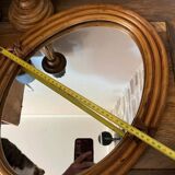 Vintage bamboo mirror