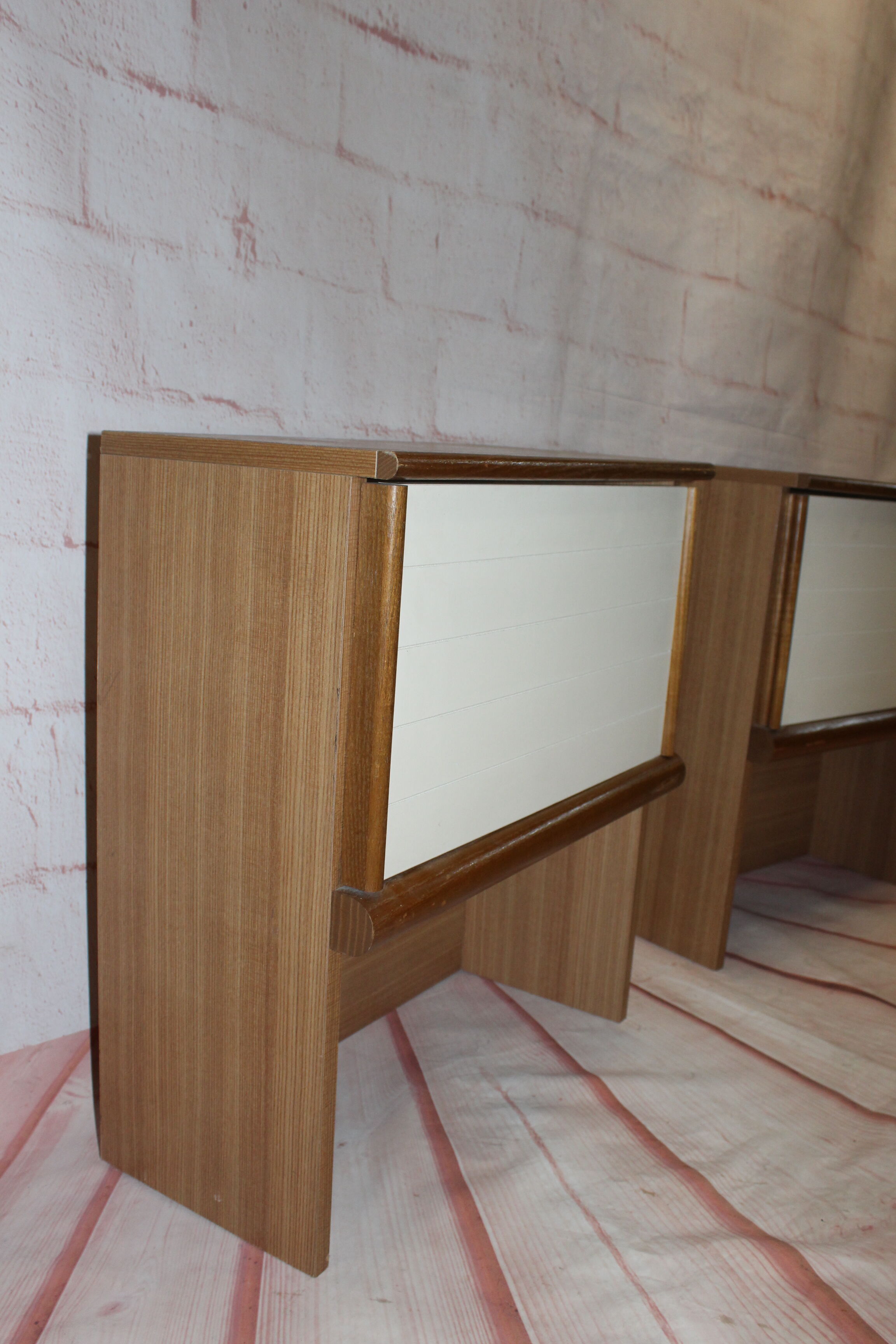 Vintage design bedside tables 70s