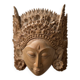 Balinese carved wooden mask from the mid-20th century.