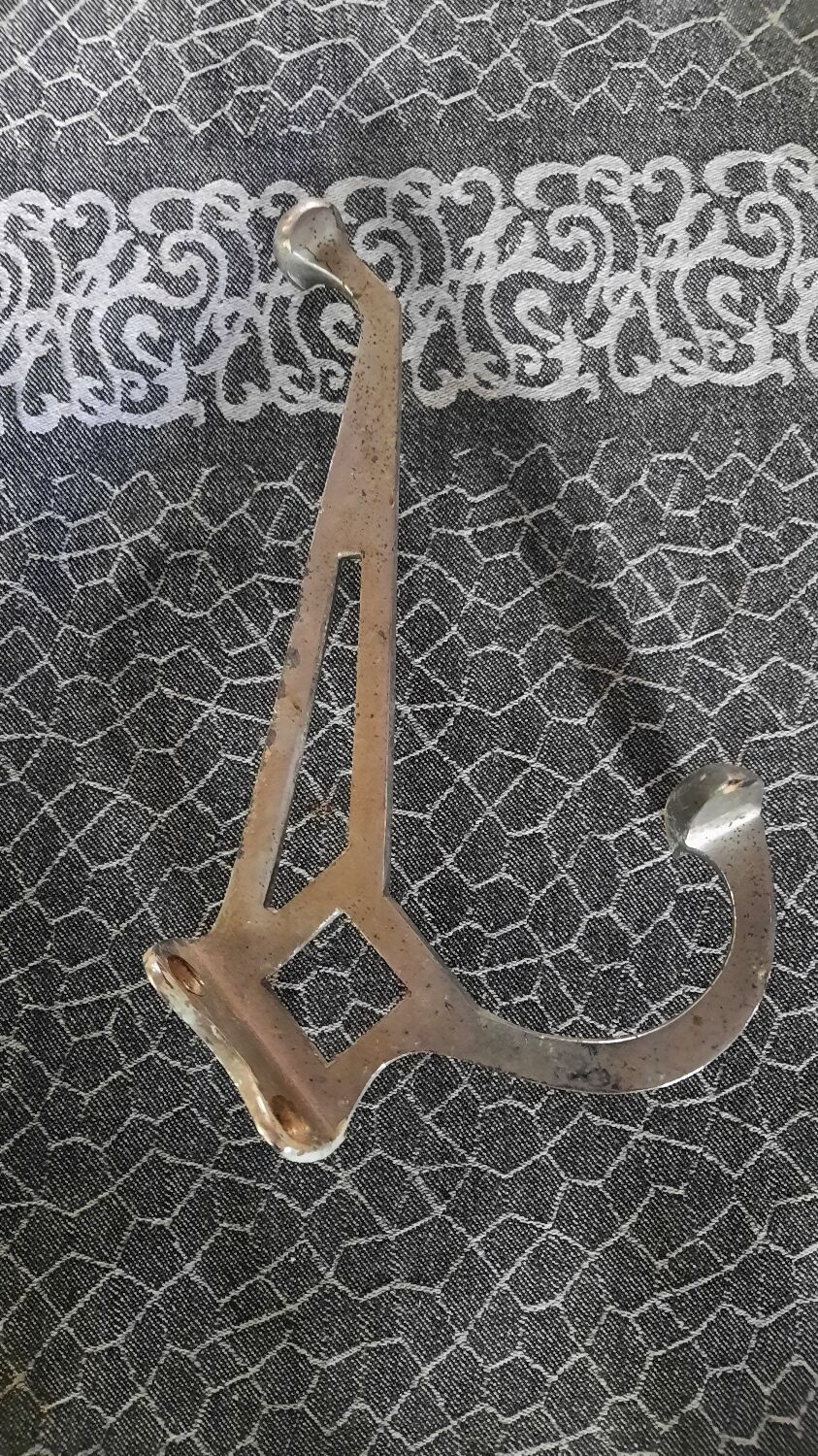 Set of 4 chrome-plated brass wall hooks