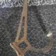Set of 4 chrome-plated brass wall hooks