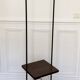 1950s-60s floor lamp with 2 lights - shelf - magazine holder