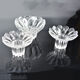 Set of 3 Lausitzer Glas candlesticks, Germany, 1980s