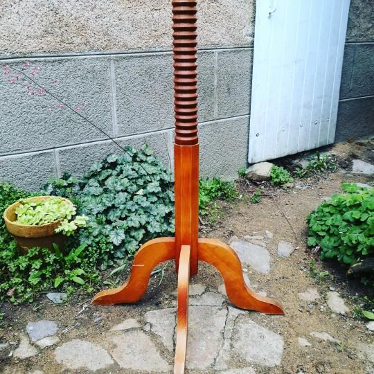 Old wooden coat rack