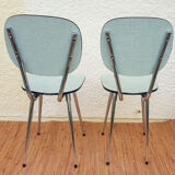Duo of formica chairs