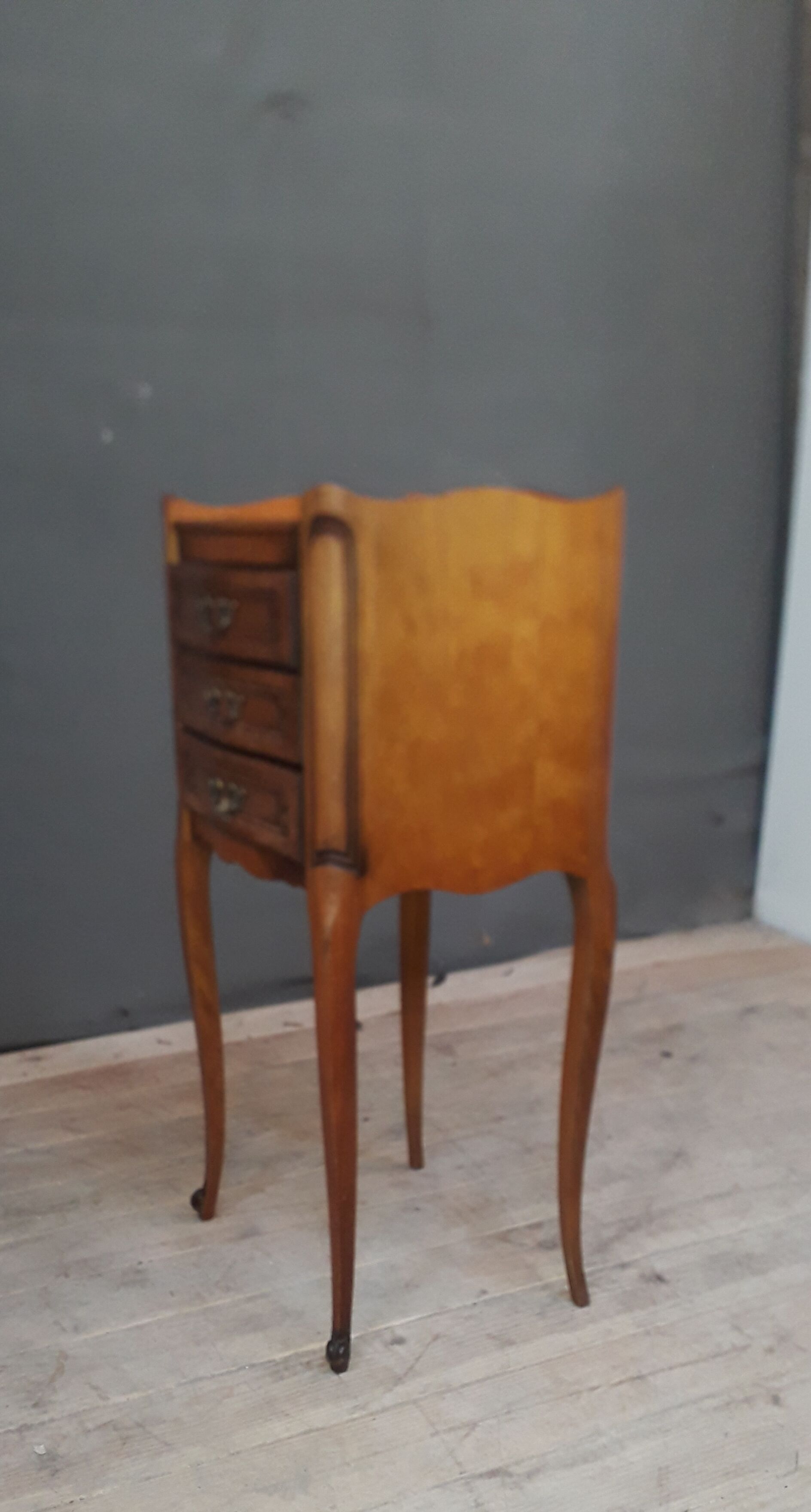 Louis XV-style bedside e n merisier