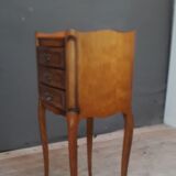 Louis XV-style bedside e n merisier