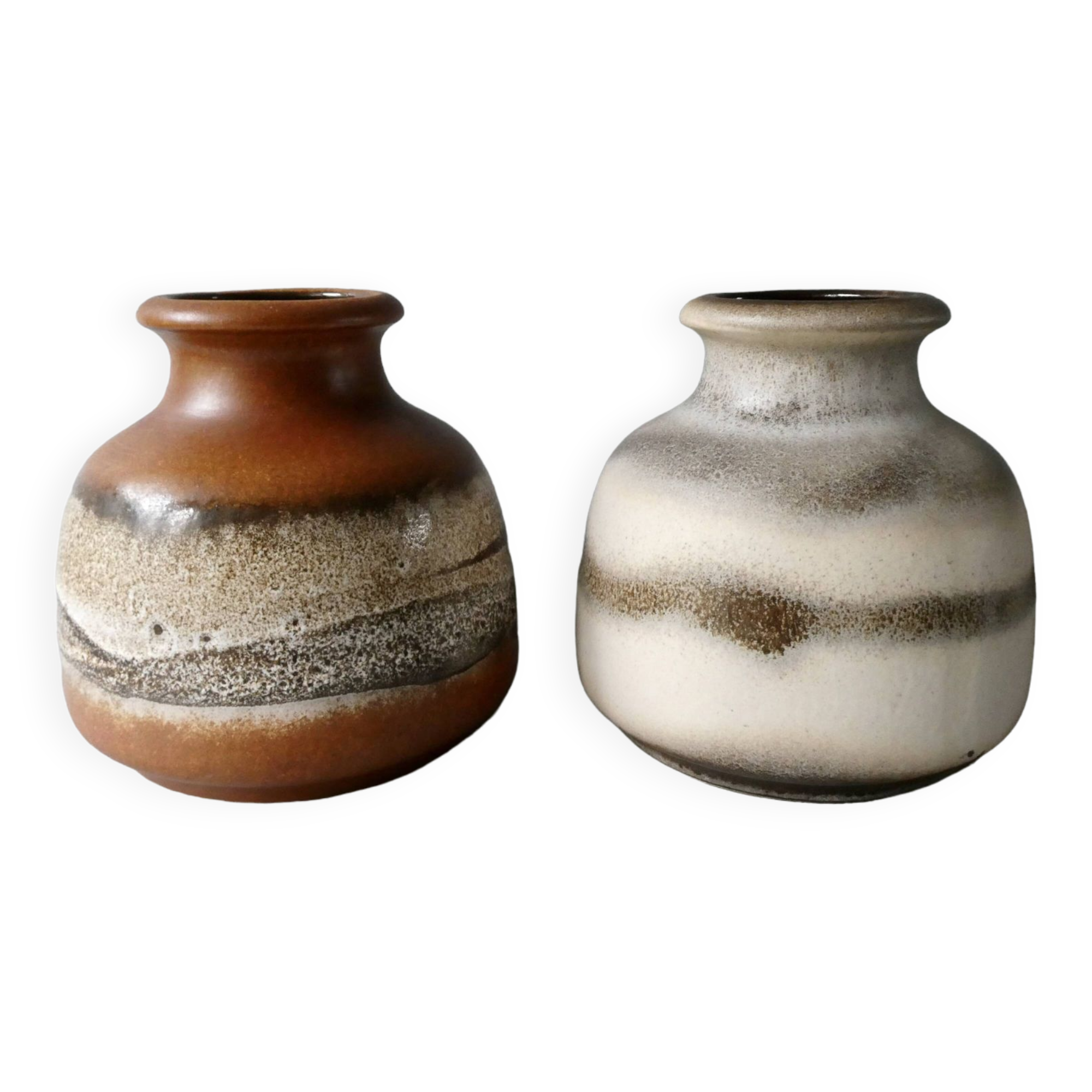 Pair of Germany vases, natural tones
