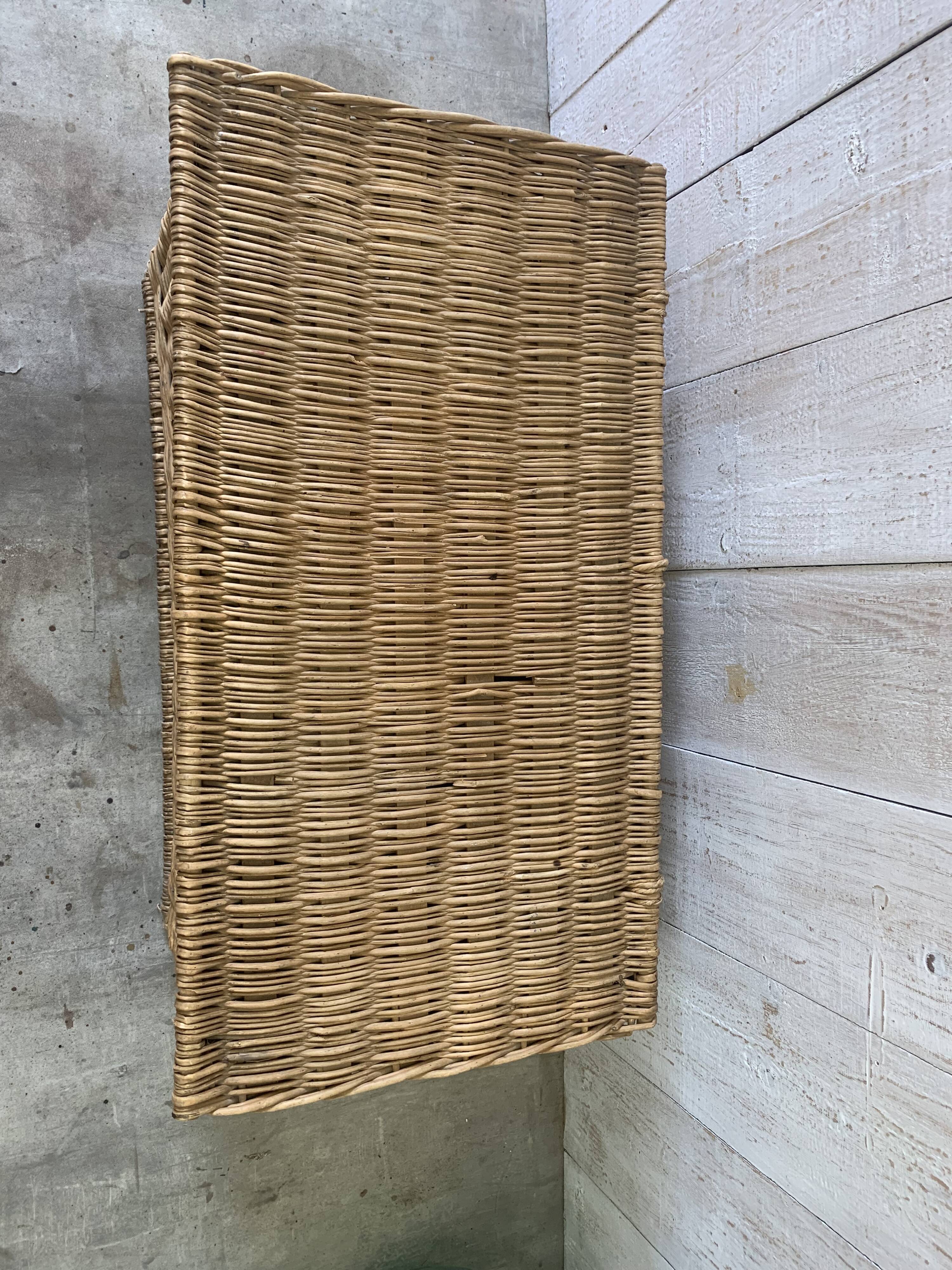 Vintage wicker trunk