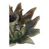 Mid-20th century ceramic sun wall lamp or decorative wall sculpture, 1960s.