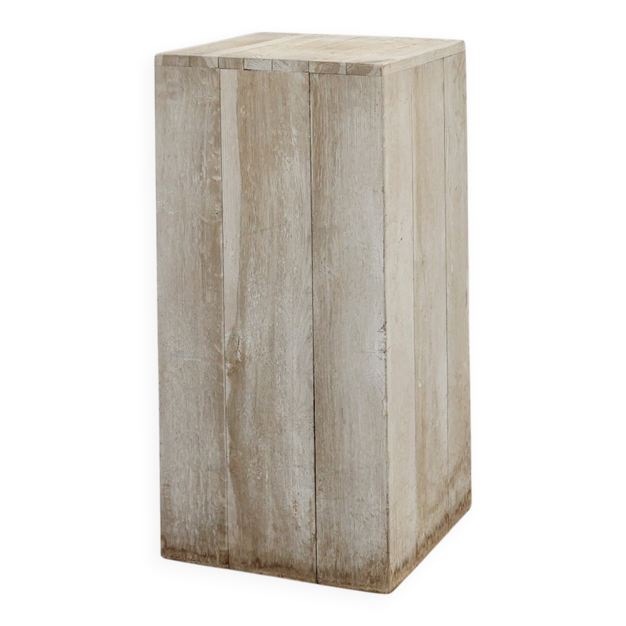 Late 20th century Modern solid oak wood pedestal, Belgium